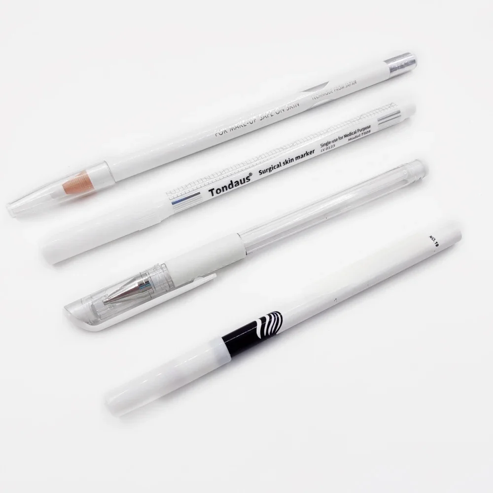 Nowy biały chirurgiczny tatuaż na brwi Marker do skóry narzędzia miękki eyeliner ołówek akcesoria do mikrobladingu dostawca makijażu permanentnego — zdjęcie 2