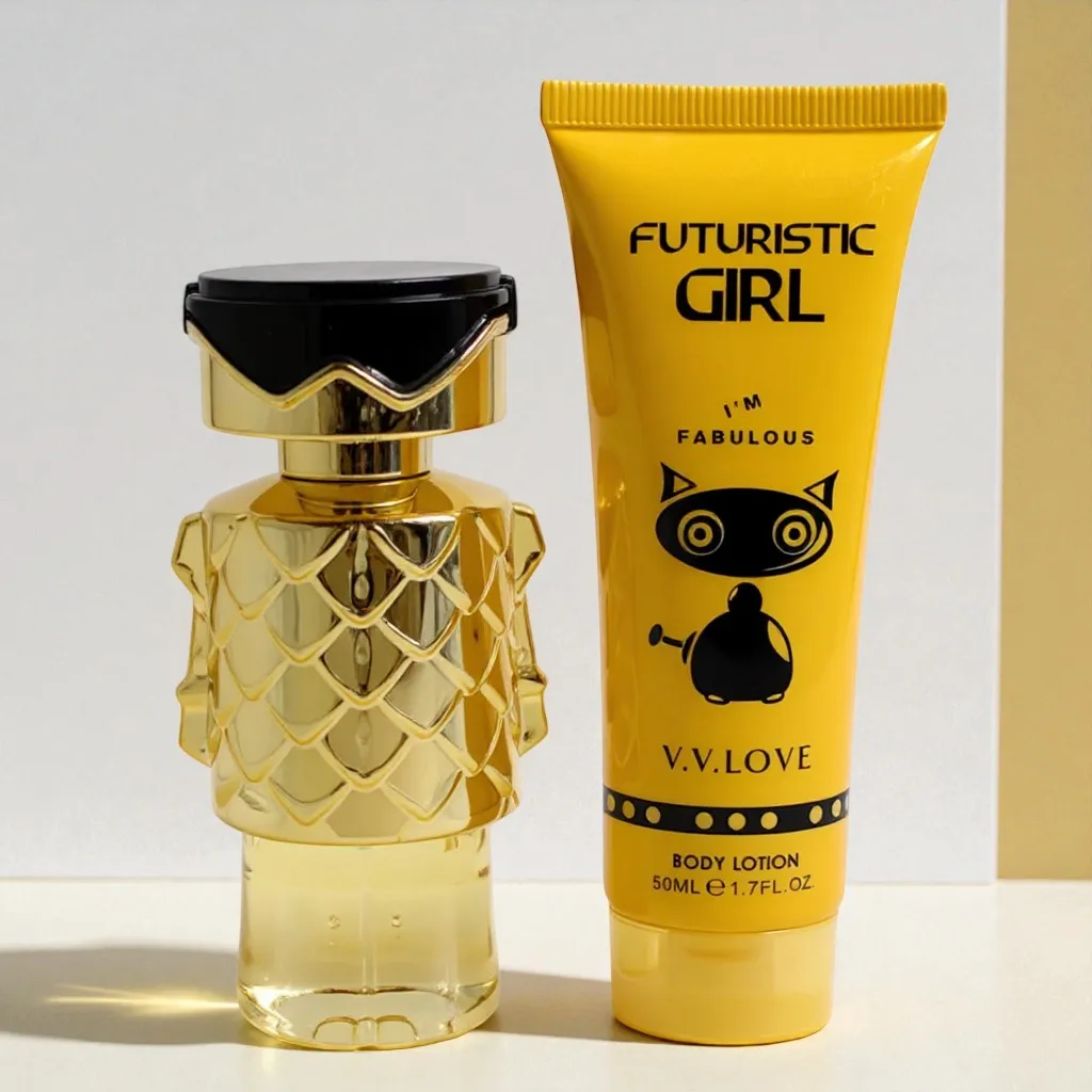 عطر 50 مل ومجموعة لوشن الجسم 50 مل للنساء