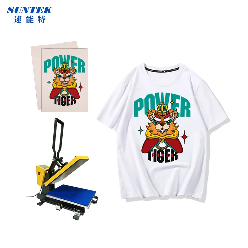 Sublimation Heat Transfer Paper A4 160gsm T-shirt Transfer Paper For Inkjet Printer Light Color Cotton Textile 50 sheets/bag