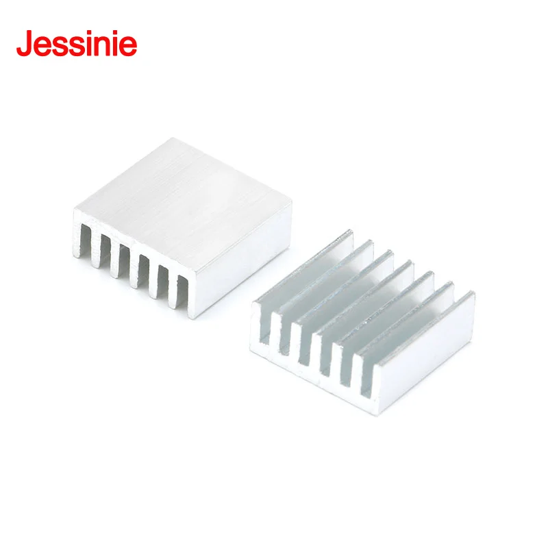 100 sztuk/1 szt. 14*14*6mm Radiator z Stopu Aluminium, Chłodnica do Chipów Elektronicznych IC, Radiator Chłodzący do CPU RAM GPU PCB — zdjęcie produktu 4
