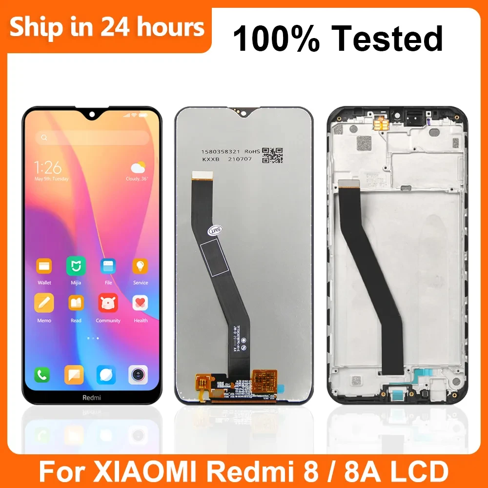 Ensemble écran tactile LCD de remplacement, 6.22 pouces, pour Xiaomi Redmi 8 M1908C3IC 8A MZB8458IN