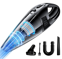 Hand Vacuum Cleaner Car with 8000PA Powerful Suction Power Portable Car Vacuum Cleaner with 2 Filters Mini Brush Lightweight
