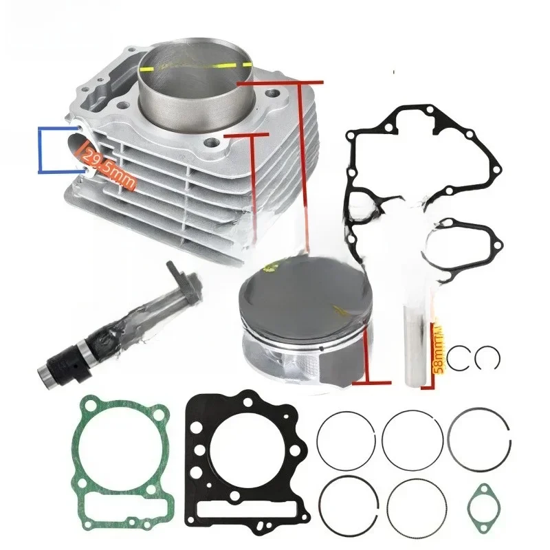 Akcesoria motocyklowe 85mm część silnika zestaw cylindrów 400CC silnik dla HONDA XR400 TRX400EX NX400 XR400R CB400SS sprzęt Motoblock — zdjęcie 2