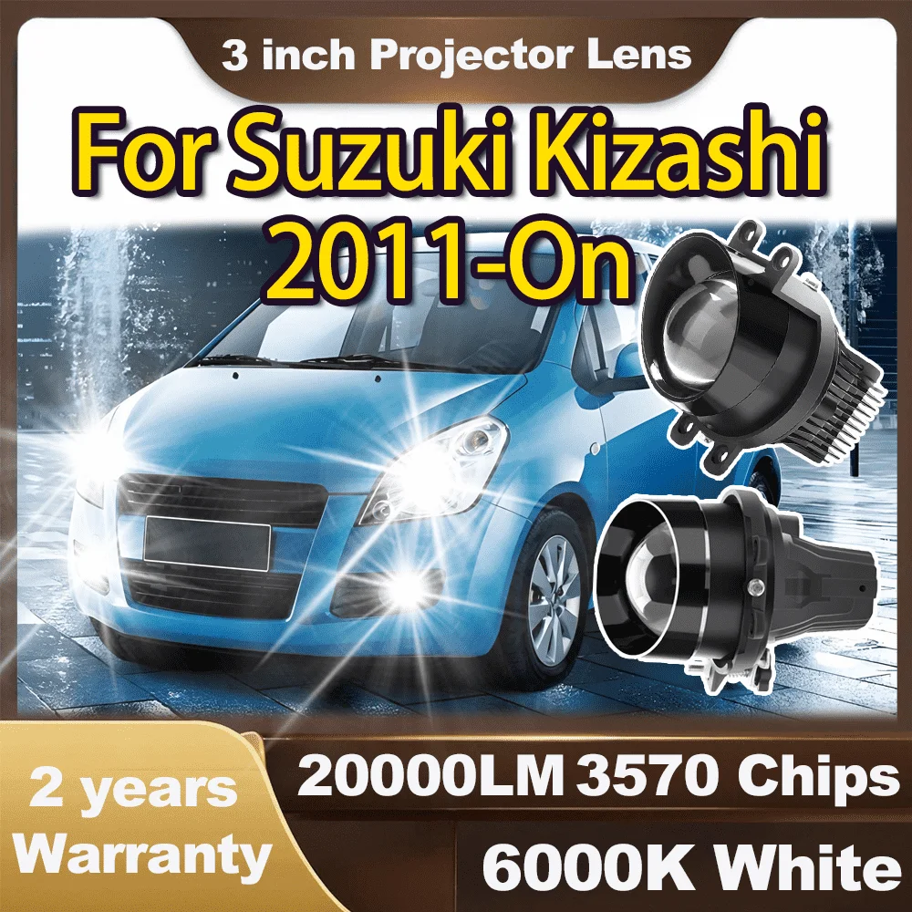 

2PCS 3 inch LED Projector Lenes Led Fog Light Lens 90W High Lights 20000LM Fog Lamp For Suzuki Kizashi 2011-On 2012 2013 2014