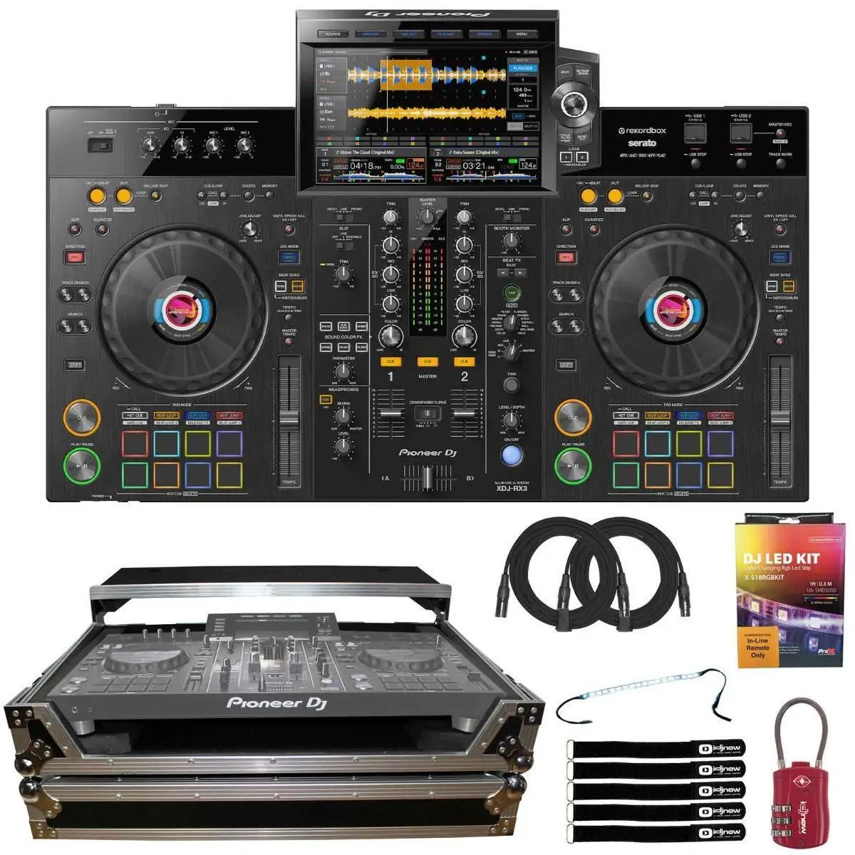 Authentic Pioneers DJ XDJ-RX3 All-In-One Rekordbox Serato DJ Controller System