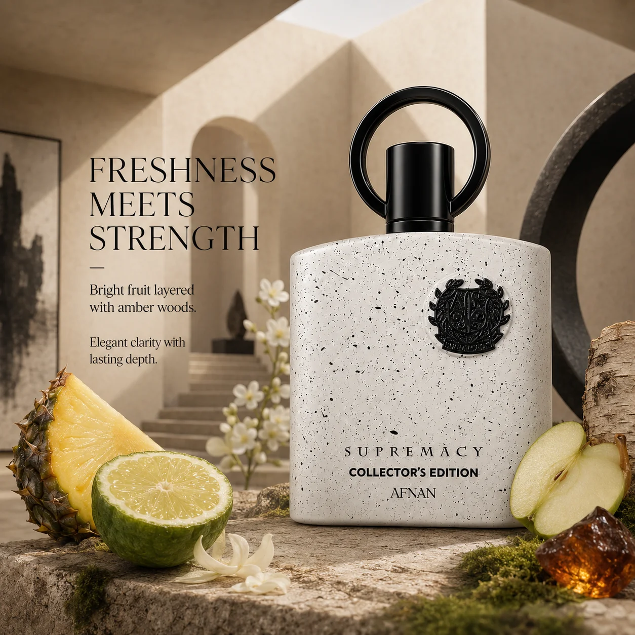 Afnan Supremacy Collector’s Edition Eau de Parfum for Men, Fruity Woody Amber Floral Fragrance with Pineapple, Bergamot, Apple, White Florals, Birch, Amber, Oakmoss and Musk, 100ml view 3