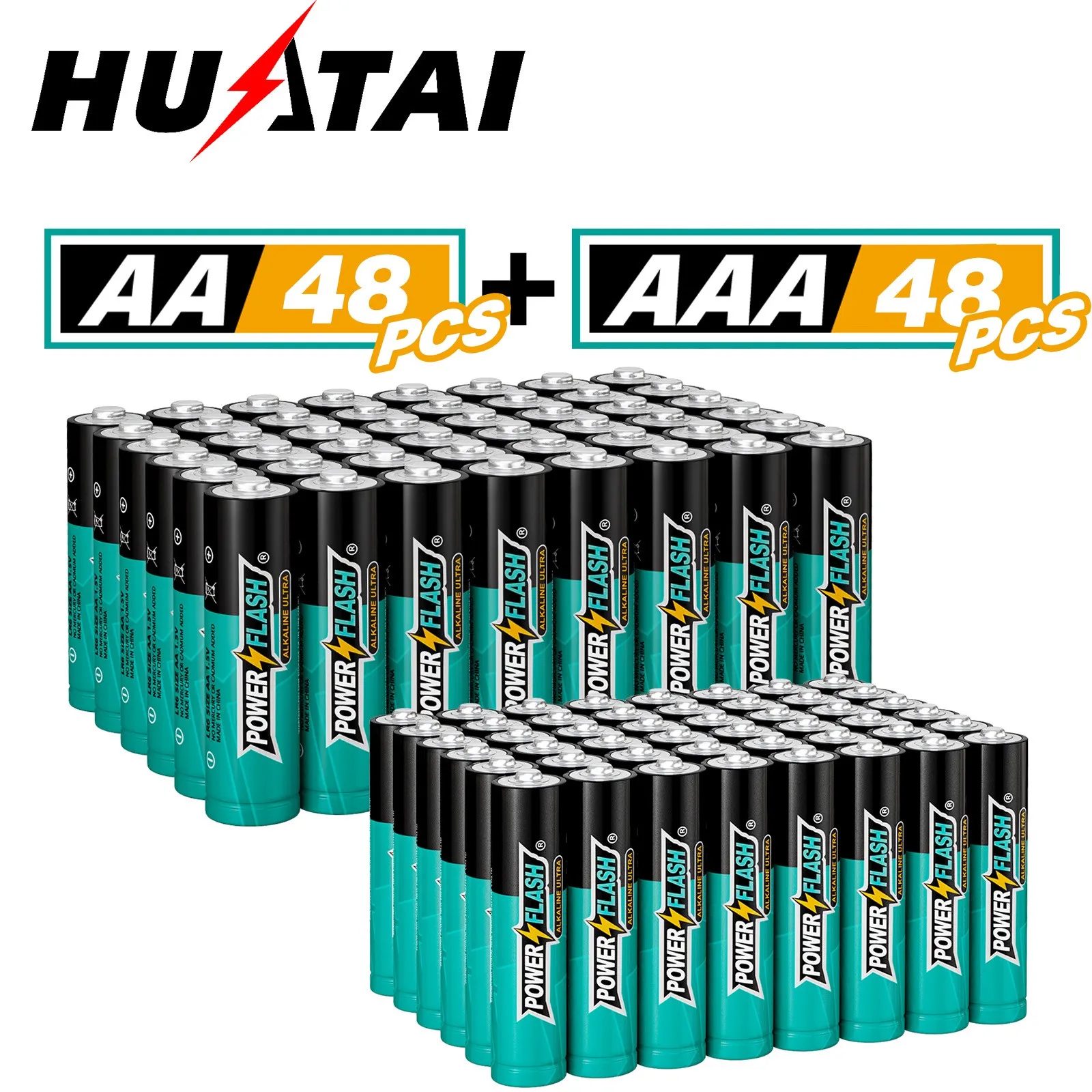 

New HUATAI 1.5V LR6 AAA48 AA48 Long-lasting Alkaline Batteries Suitable For Game Controllers MP3 Players Cameras Wireless Mice