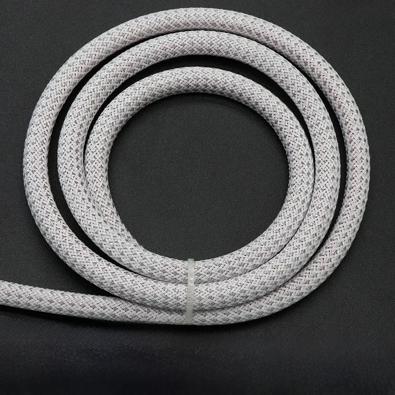 15/10M Wh-SR PET Geflochtene Draht Hülse 2 4 6 8 10 12 16 20 25mm Enge Hohe Dichte Isolierte Kabel