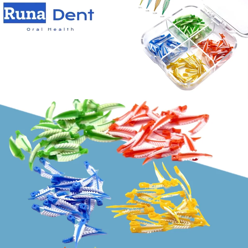 

100Pcs Dental Silicone Adaptive Wedges Kit, Sterile Matrix System for Composite Restoration Dentistry Tools