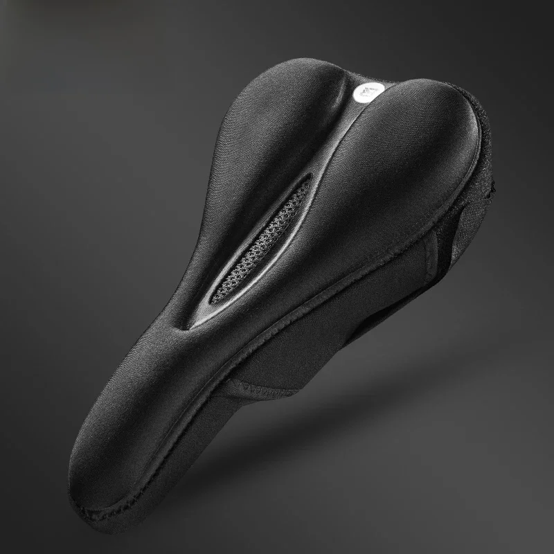 AliExpress ROCKBROS Silicone Bicycle Saddle Hollow Breathable MTB Bike Seat Cushion Cover Mat Silica gel Saddle Cycling Accessories Part