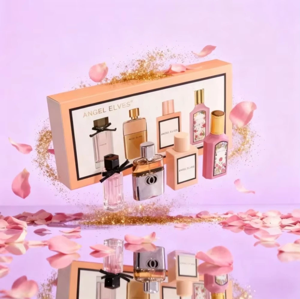 

4Pcs Women's Perfume Gift Box Set ANGEL ELVES, Luxury Floral Fruity Scent, Long Lasting Eau De Parfum Spray for Women