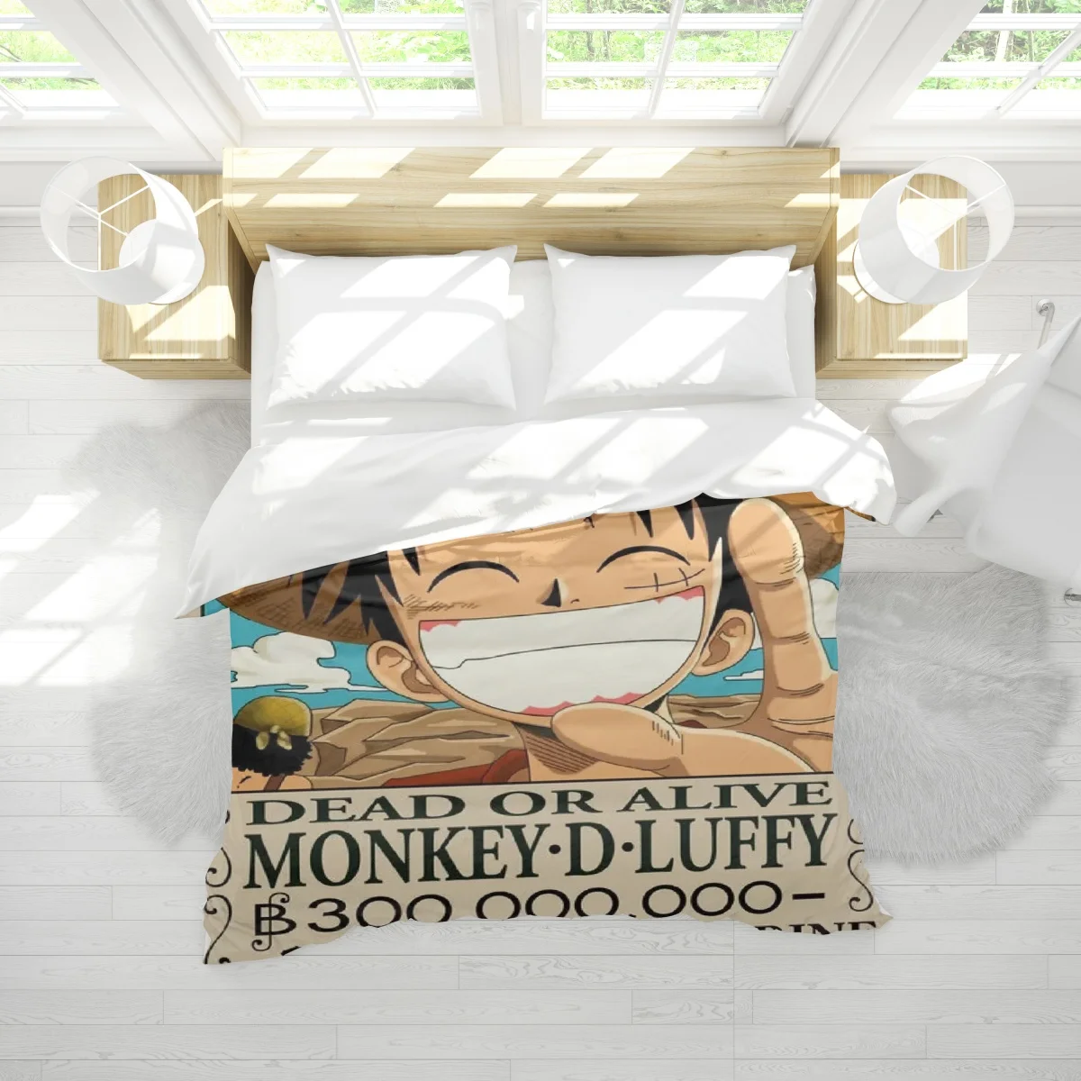 One Pieces Luffy Roronoa Zoro Anime Winter Thickened Single both bed Plush Soft Quilt Cute Cartoon Home Down Quilt Children Gift