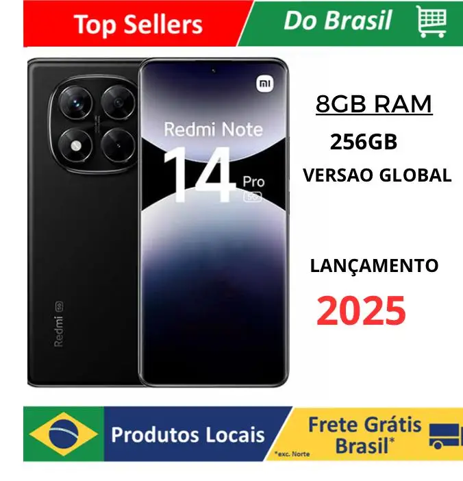 Xiaomi Redmi Note 14 Pro 5G NFC Dual Sim 256GB/8GB 6.67 Ram 