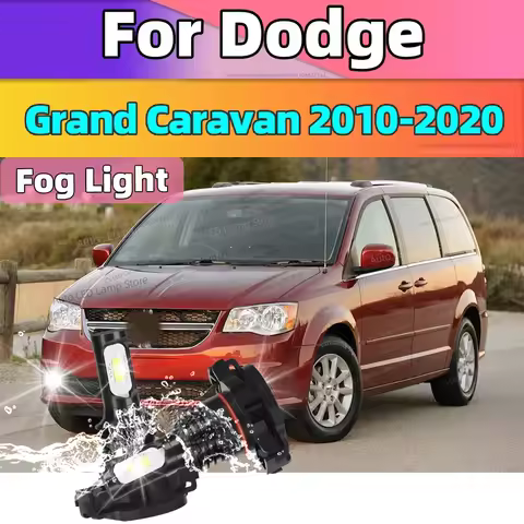 Front LED Fog Lights Bulbs 80W Super Bright Auto Fog Lamp 12V For Dodge Grand Caravan 2010-2020 2011 2012 2013 2014 2015 2016