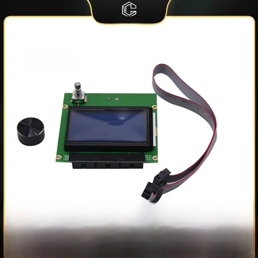 12864 Płyta sterowania modułem wyświetlacza LCD do serii Ender 3 /CR10/10s/s4/s5 z zestawem gałek kablowych — zdjęcie 2