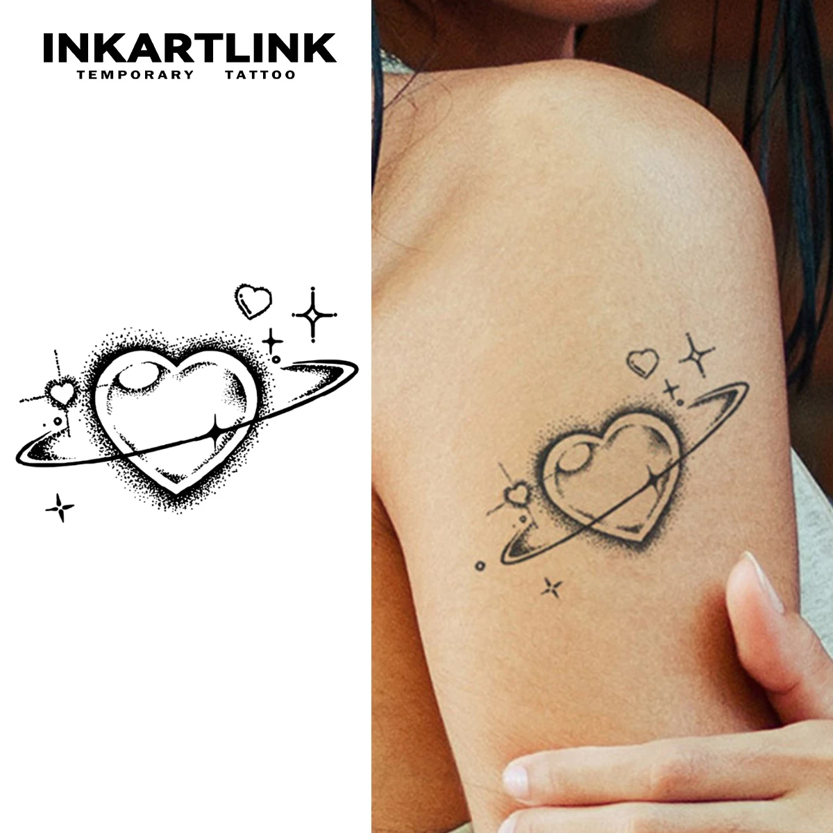 Love Temporary Tattoo,Lasts To 15 Days New Technology Magic Waterproof Semi Permanent Sticker.