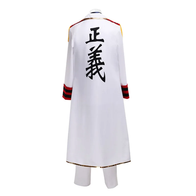 Monkey D Garp Cosplay Costume Garp 1 Piece Garp The Fist Outfit Male Marine General Uniform with Justice Coat Con Apparel