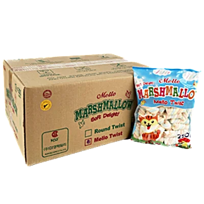 Varios bocadillos de acampada de malvavisco, merch Mallow