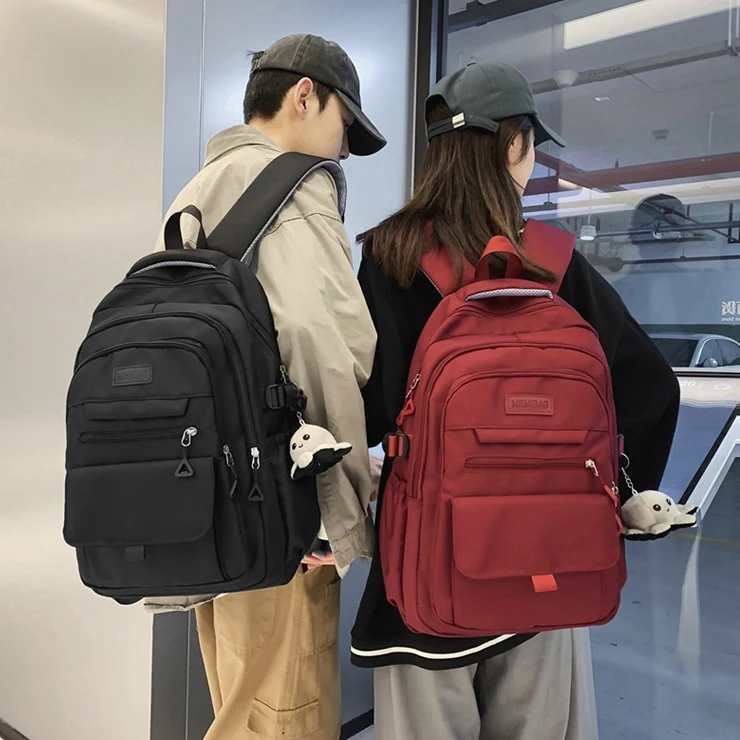 Men's female backpack travel couple back to school middle school student high school student backpack backpack