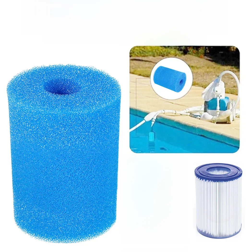 Pour Intex Type II lavable piscine filtre éponge réutilisable mousse éponge nettoyant baignoire filtre cartouche piscine outils de nettoyage