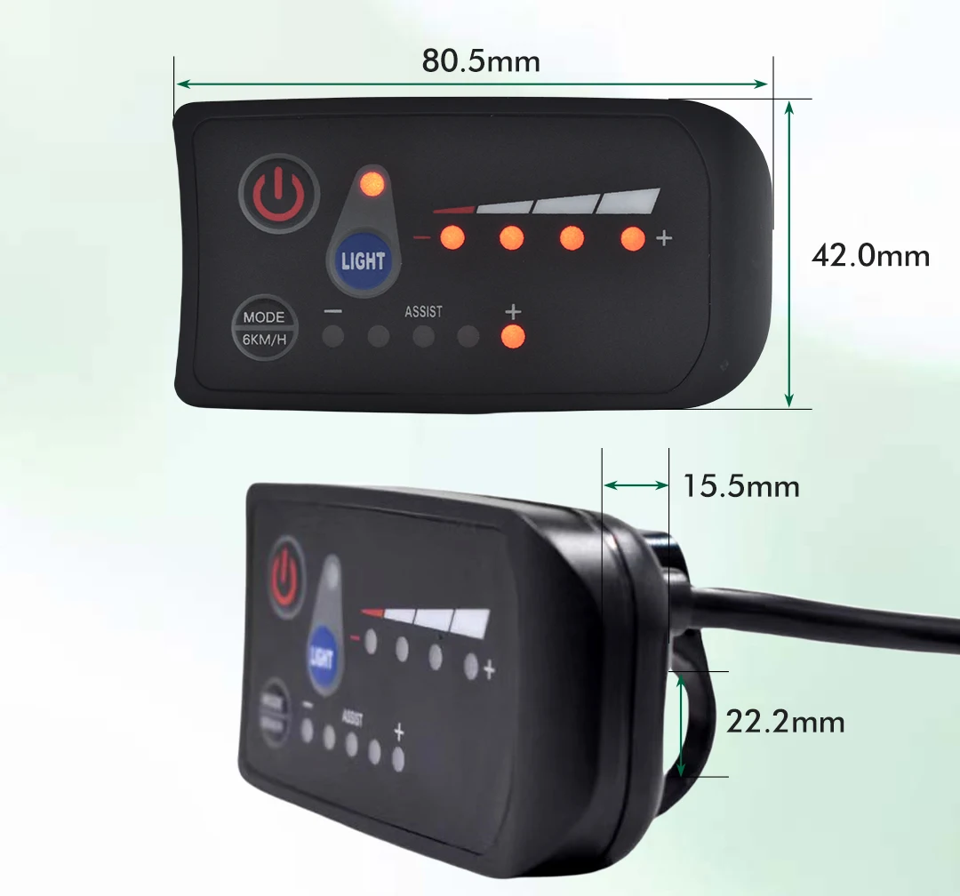 UART 2 S810 36V Elektrofahrrad-Display LCD LED-Anzeige E-Scooter LCD-Panel Farbcomputer Fahrrad-Tachometer – Detail 9