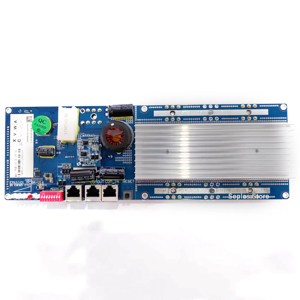 2.0 Lifepo4 V2 Seplos Smart BMS 8S 16S 100A 150A 200A With LCD NTC 24V 48V Lifepo4 Battery BMS Energy Storage Deye Growatt