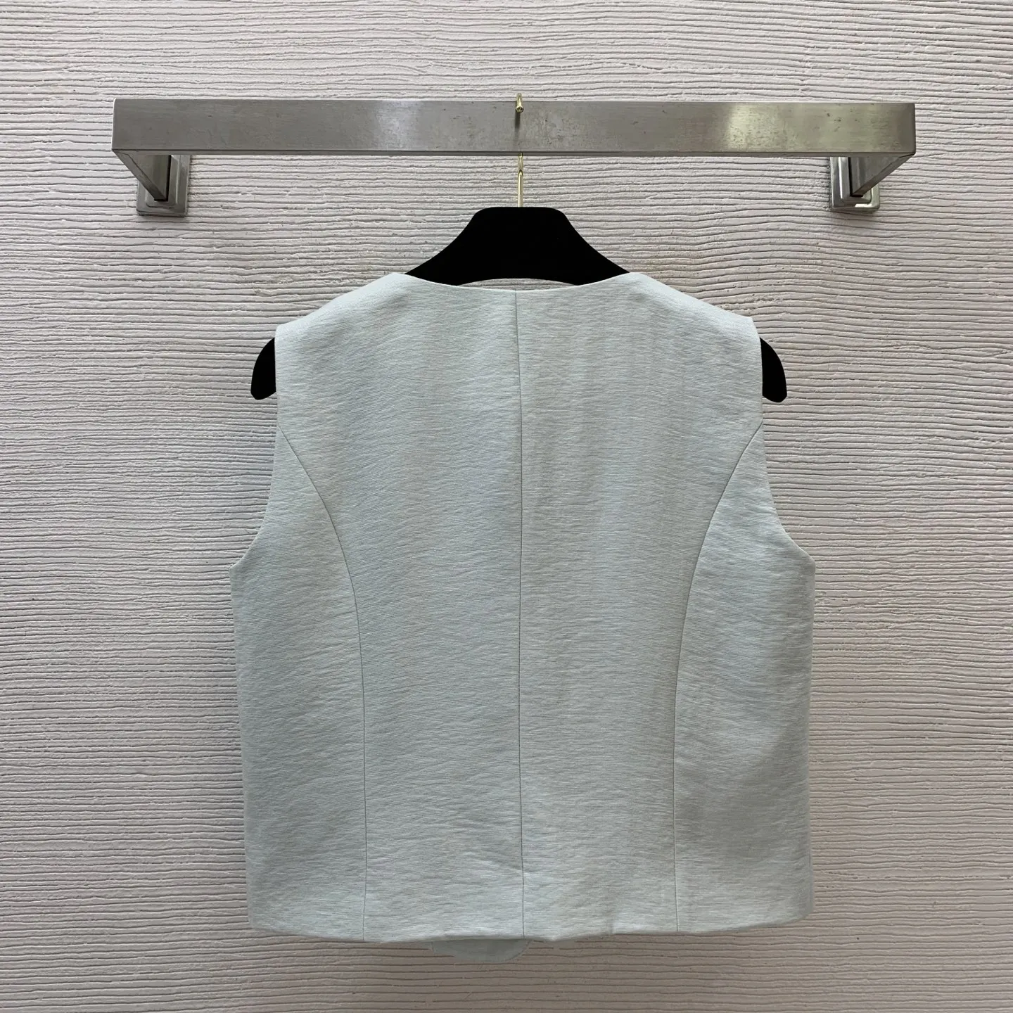 

Slim Fit Sleeveless Vest Top High Waisted Pleated Short Skirt