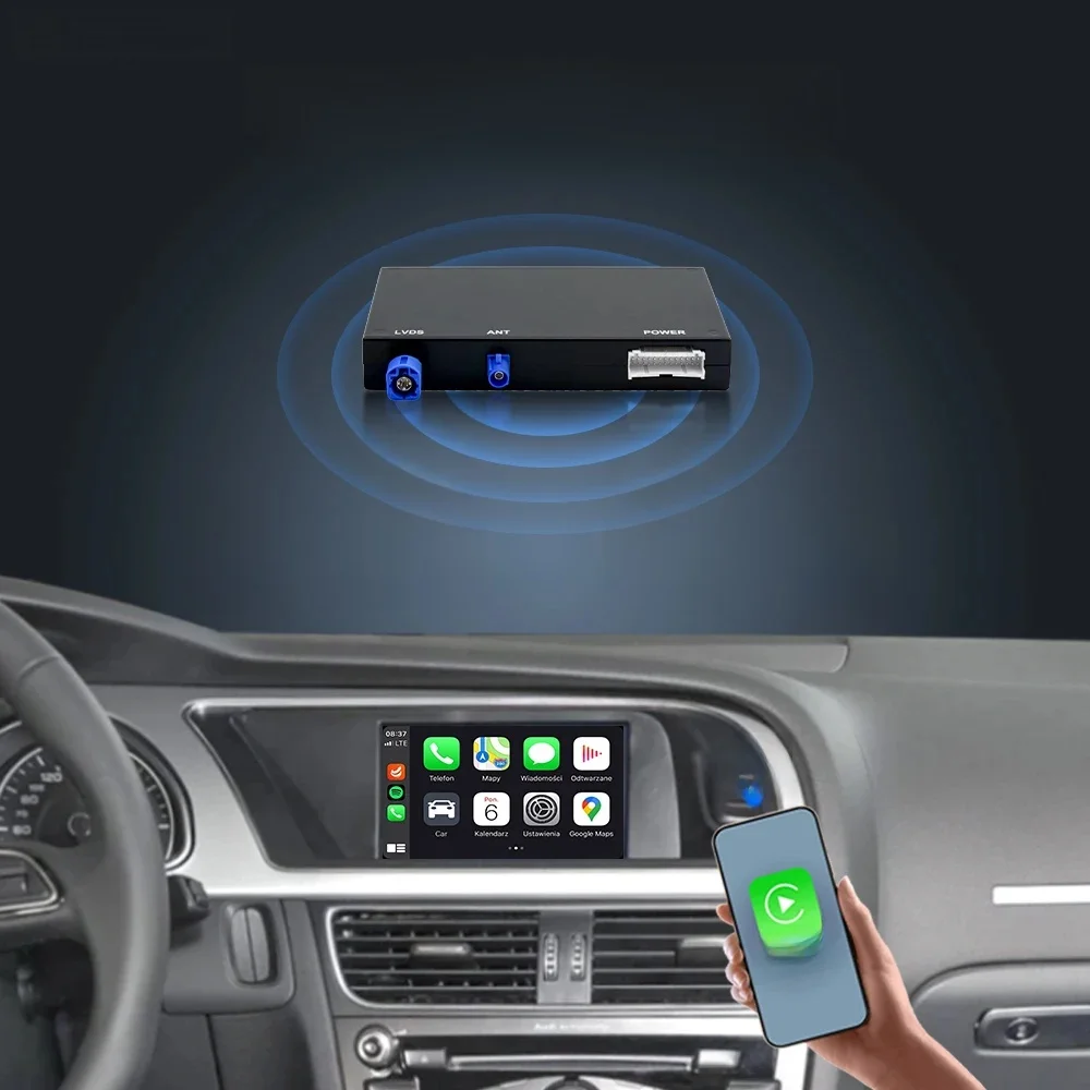 AUTOTOP Android Auto Smart Adapter Voor Audi A4/A5/S4/S5/Q5 MMI 2G/3G Draadloze CarPlay AirPlay MirrorLink Bluetooth GPS Wifi - afbeelding 2