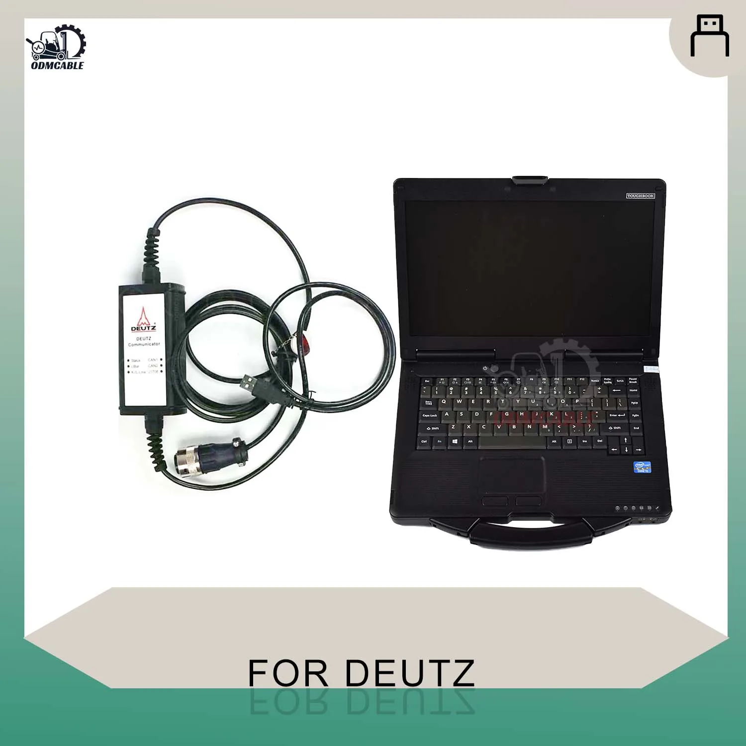 

for deutz serdia 2010 diagnose kit for deutz engine communicator deutz decom diagnostic scanner+cf53 laptop