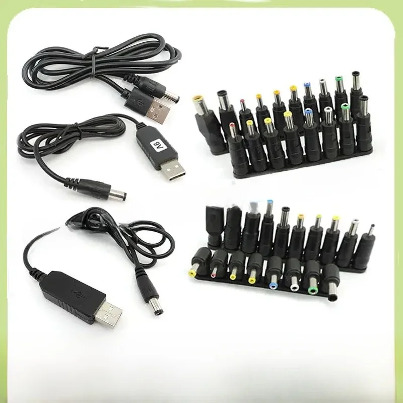 DC 5V do 9V 8.6V 12V 12.6V USB Power Boost Line Step UP Module Converter Cable 5.5x2.1mm Plug to DC Male Tips Adapter — zdjęcie 2
