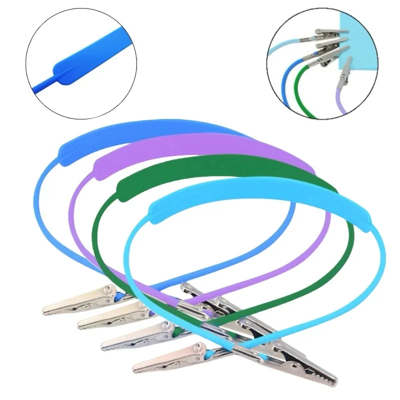 Pinces à bavoir dentaires en Silicone, 4 pièces, porte-serviettes, flexibles, pour Patient dentaire, serviette, écharpe, porte-serviettes, outils de dentiste