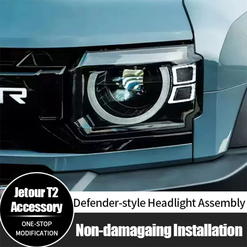 

New Arrival Car Modification Accessories Defender-style LED Headlights for Jetour T2