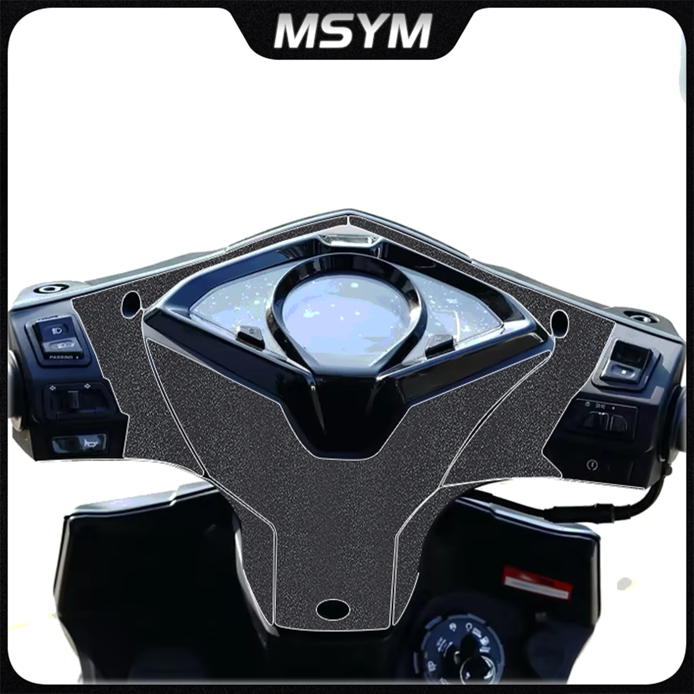 For SYM JET SL150 2026 Thickened Armor Sticker Storage Box Front Foot Anti Scratch Protection Sticker Modification Accessories