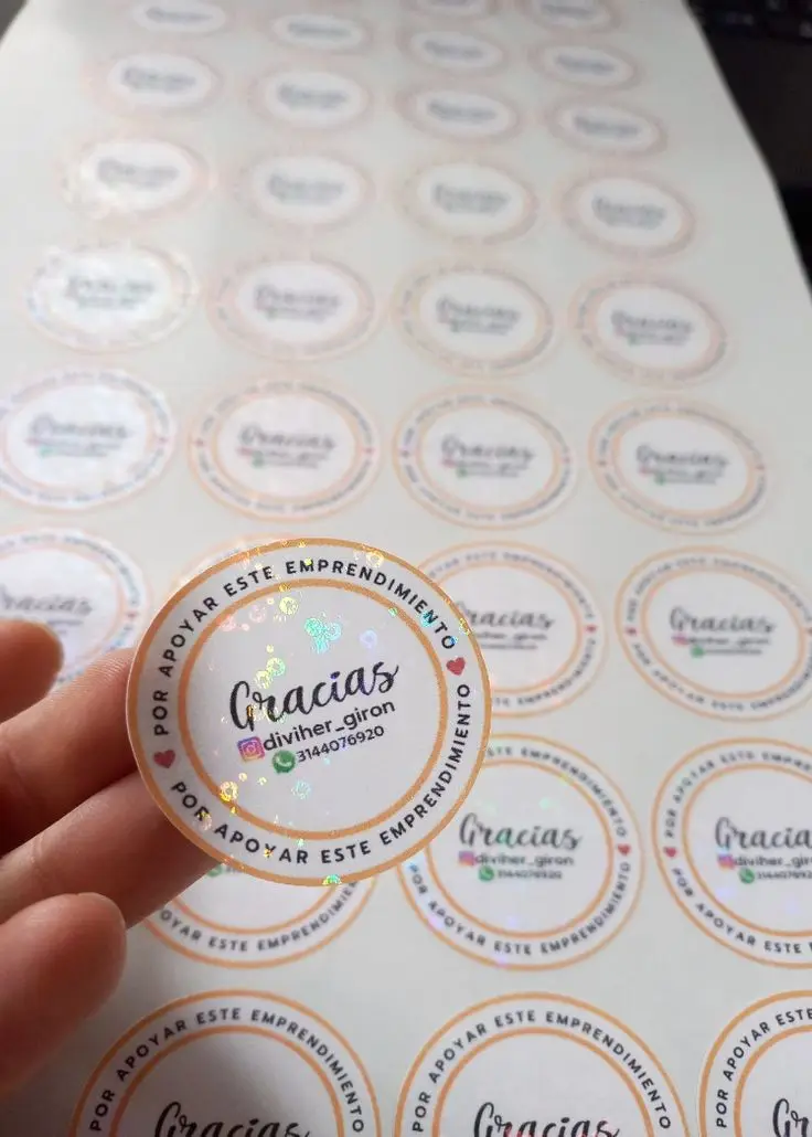 Custom Business Cards and Holographic Stickers Design Perfect for small businesses with Logo Personalized Branding Kit Printable