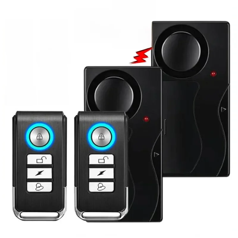 AliExpress NONE Wireless Vibration Alarm Door And Window Anti-Theft Alarm With Remote Control 110dB Motorcycle Bicycle Security Sensor System