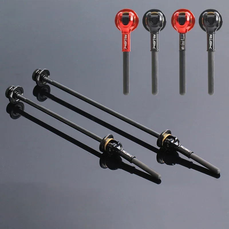 AliExpress RISK Bike Quick Release Skewer TC4 Titanium Alloy Axle QR HUB Lever for MTB Road Bicycle Ultralight Skewers for 100/130 100/135 Frame