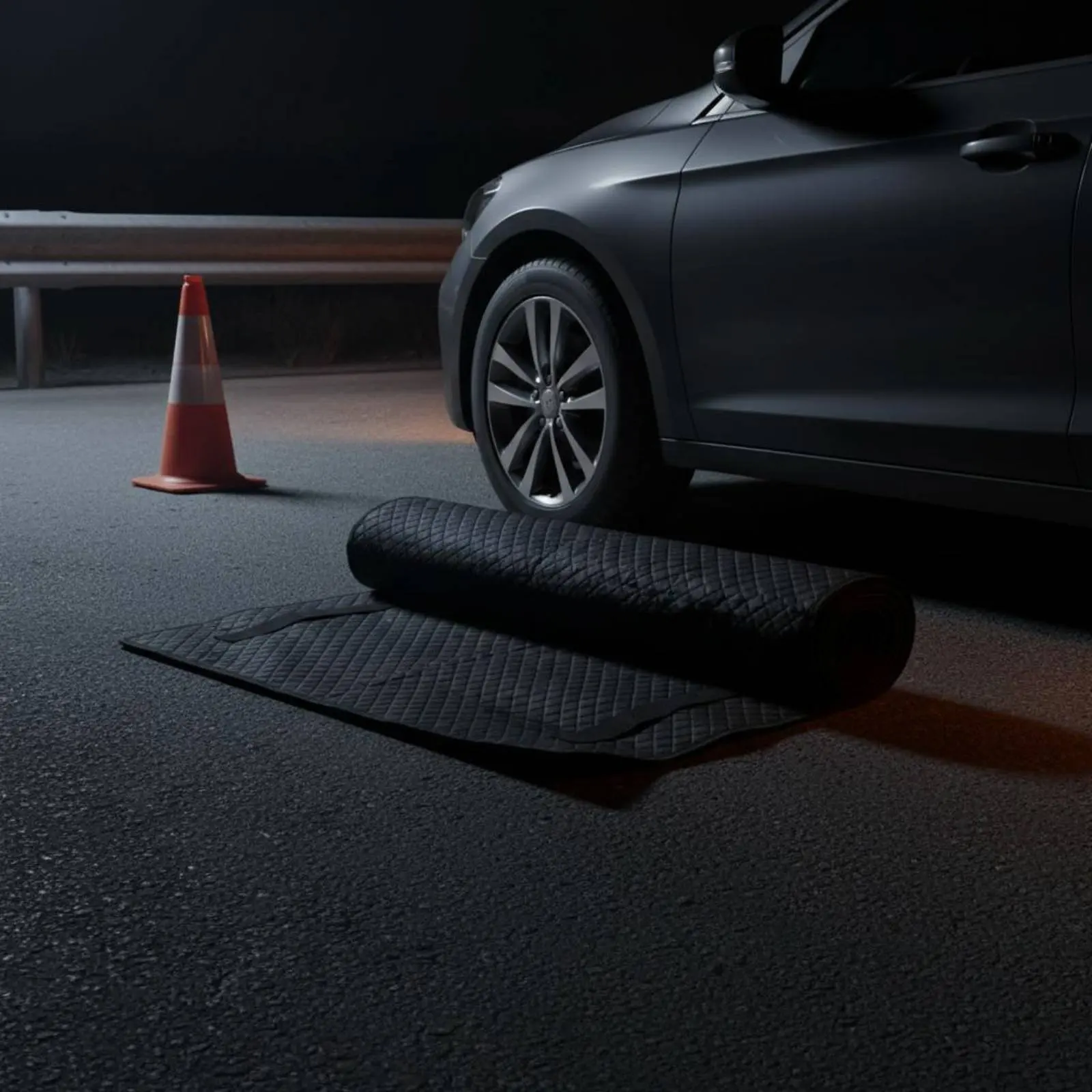 Rolling Creeper Mat Portable Rolling Repair Specialist Mat Roll-up Workshop Creeper Pad for Mechanics, Workshop