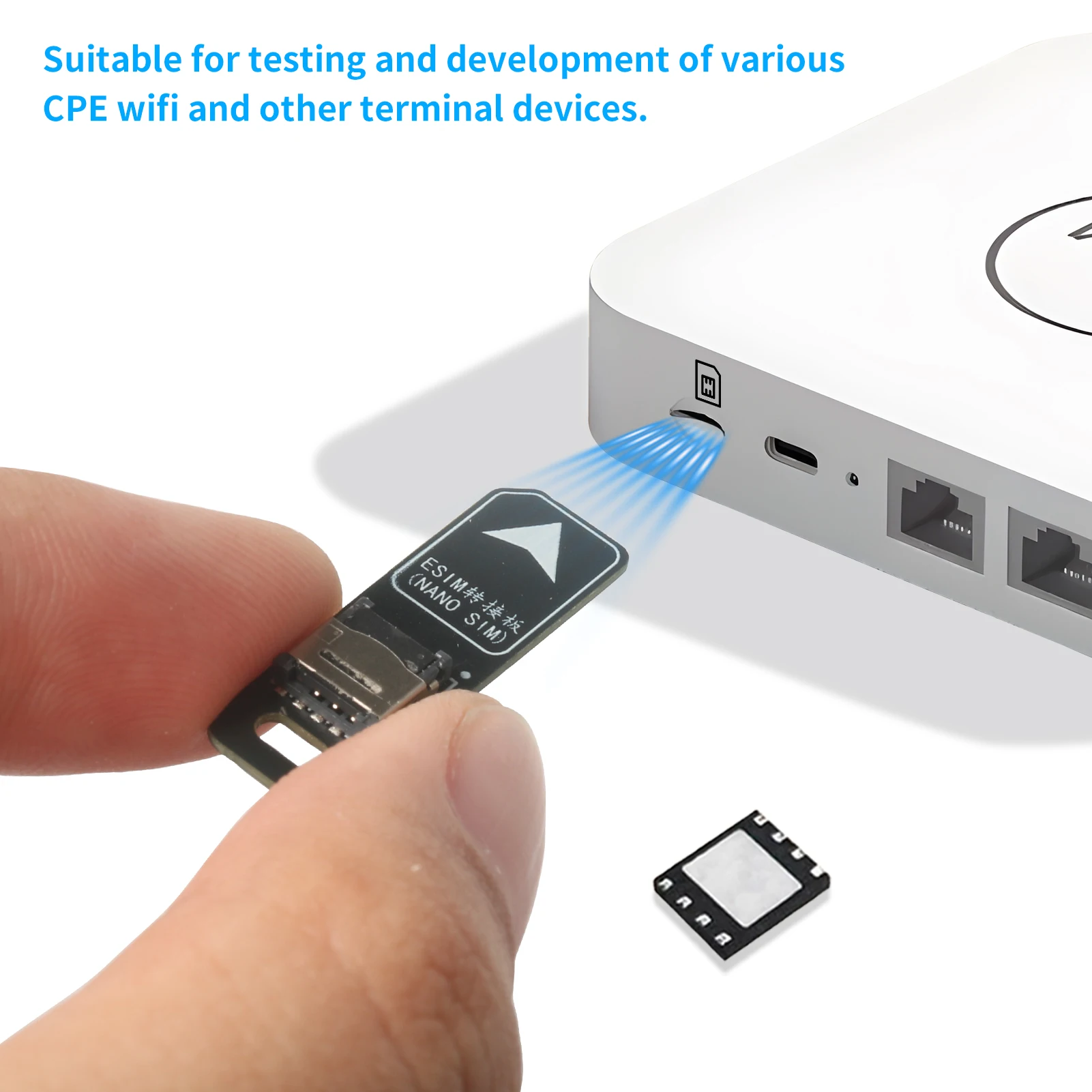 ESIM to Nano SIM, ESIM Card Adapter Conversion Board, ESIM Lab Test, Solderless Cable for 5*6mm Chips