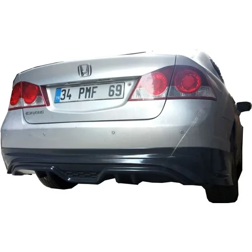 Honda Civic FD6 2006 - 2011 Custom Rear Bumper Attachment - Diffuser (Plastic) - Styling Battery Roceker Tires Hot New City