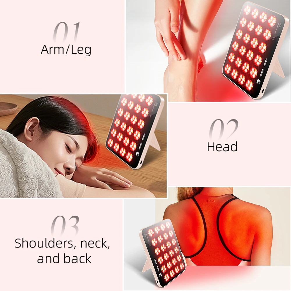 미용 기기 적색광 치료 패널, 미백 및 회춘 수리, 피부 관리 기기, 가정용 휴대용