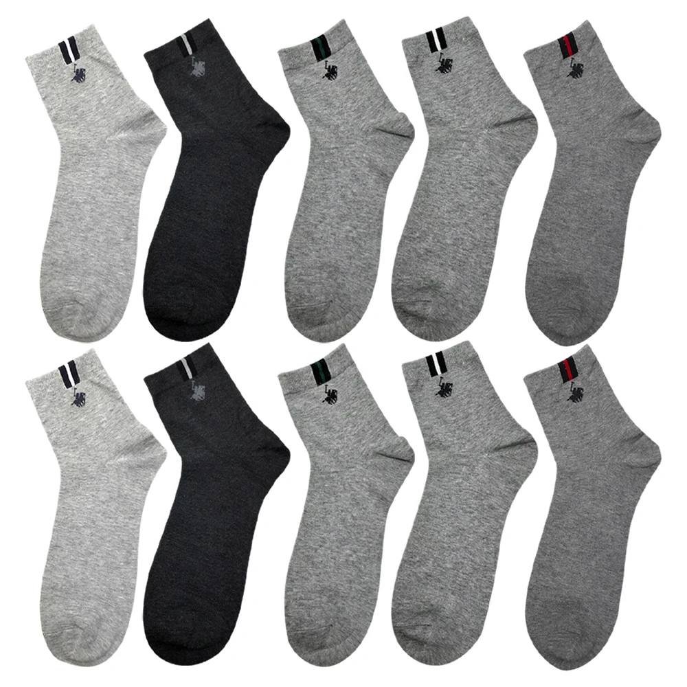 Beverly Hills Polo Club Men's Top Logo Mini Socks, Men's Socks, Sock Set, 10 Pairs