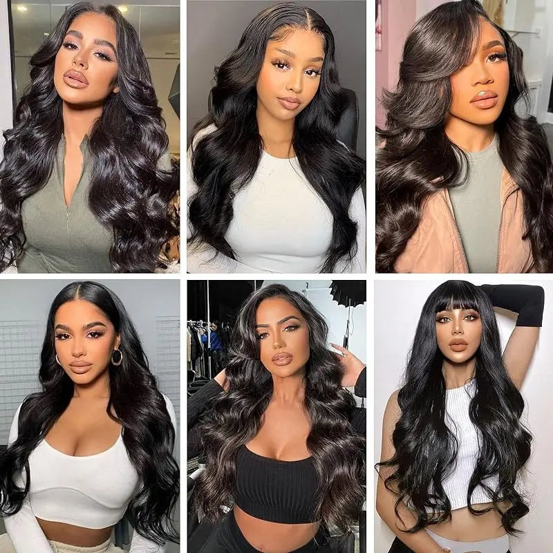 Vague de corps 100% pince brésilienne dans les Extensions de cheveux cheveux humains 8 pièces Extensions de cheveux Remy Clip ins pour les femmes avec 18Clips 120g