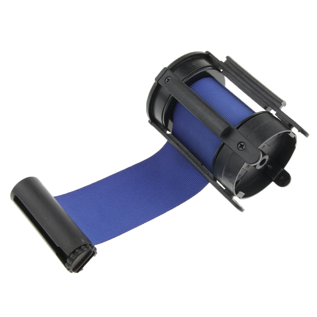 3m Queue Stanchion Crowd Control Barrier Security Retractable Belt Wall Mount Ribbon Stanchion Queue Barrier Belt New