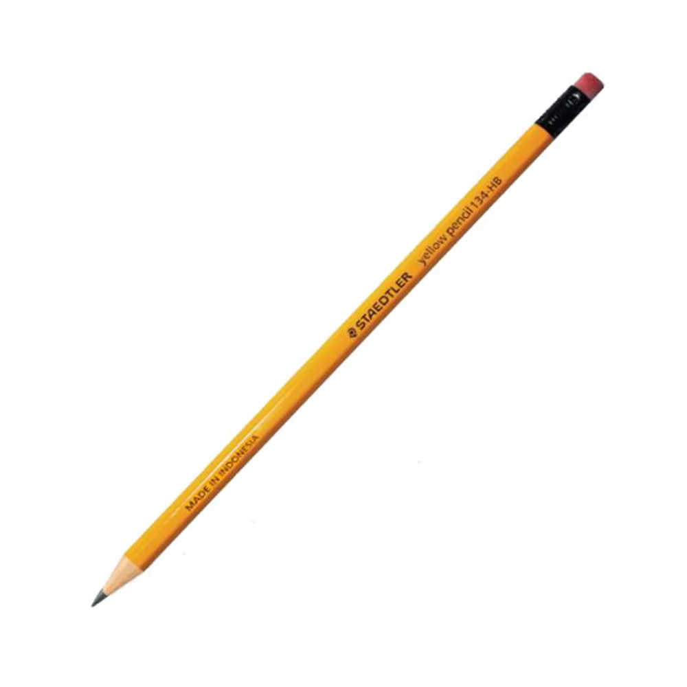 Stedler Yellow eraser pencil 134 one bag Staedtler 134 pencil 1pc W eraser