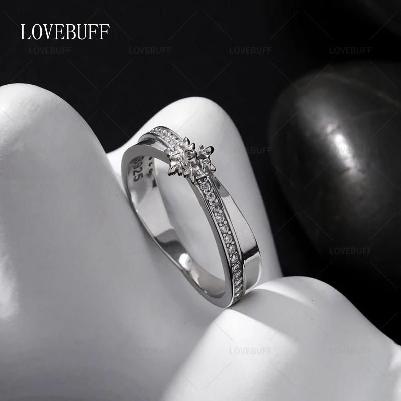 LOVEBUFF Love and Deepspace LAD Affinity 100 Ring Inspired 925 Silver Closed Band