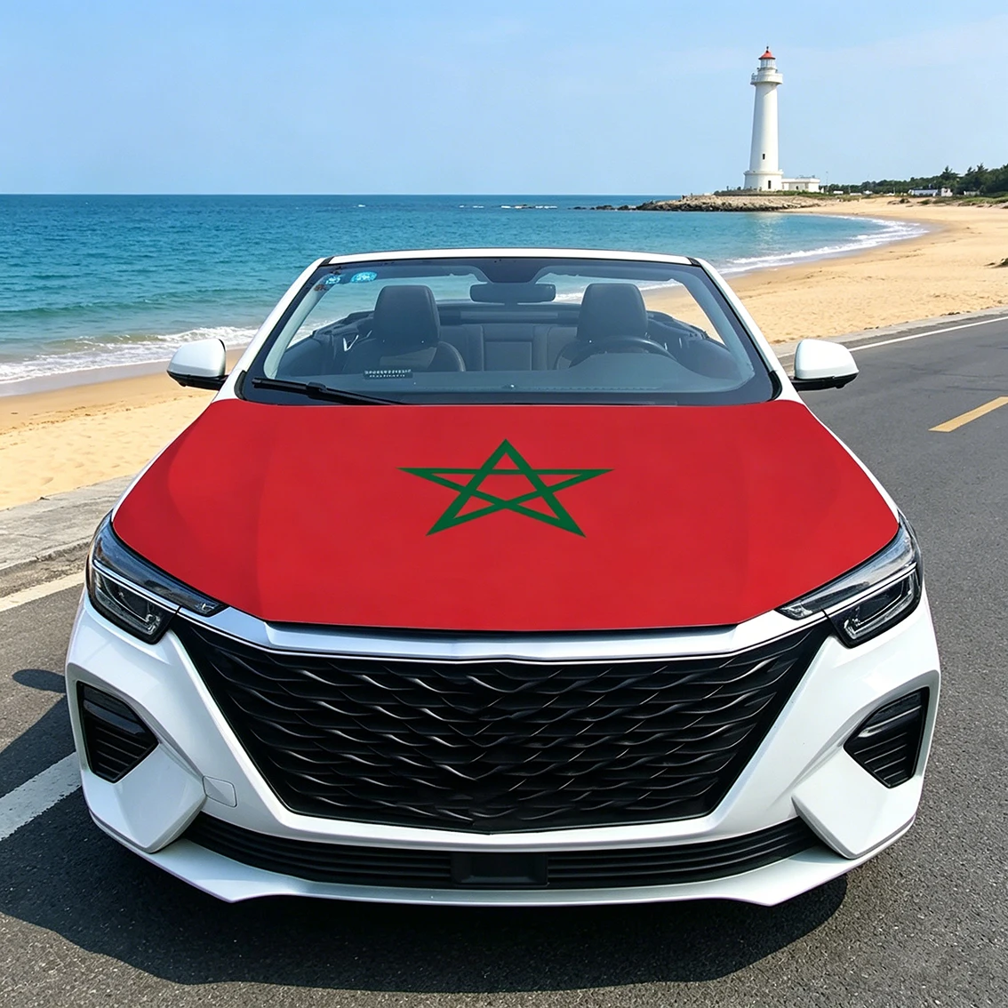 Morocco Flag Flag Car Engine Hood Cover National Flag For Vehicle Decoration