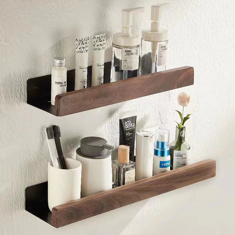 Kitchen Novel Kitchen Accessories Spice Rack Kitchen Organizer Shelves Bathroom Shampoo Holder Storage Shelf Metal Wall Panels