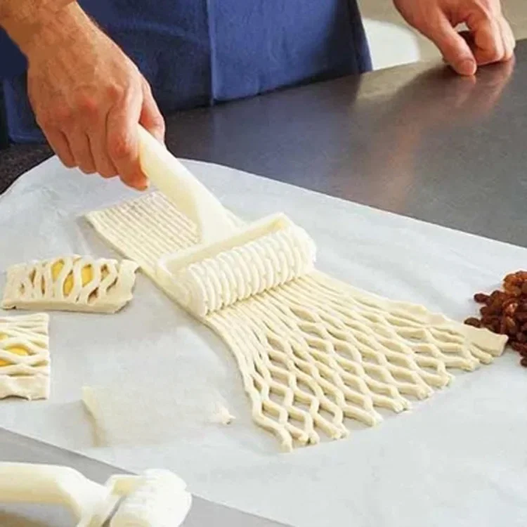 Plastikowy wałek do ciasta do pizzy Narzędzie do pieczenia Nóż do ciasta Cookie Pie Gadżety kuchenne Narzędzia do pieczenia — zdjęcie 2
