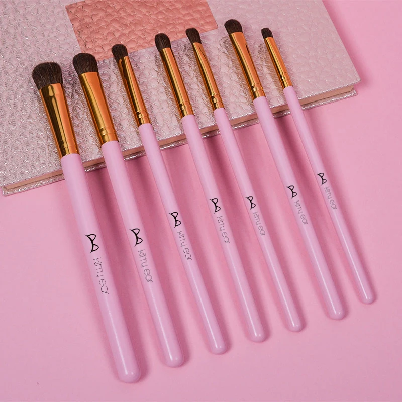 7pcs Makeup Brush Set Eyeshadow Shader Brush Eyebrow Eye Brushes Soft Hair Multifunctional Make Up Brush Beauty Cosmetic Tools
