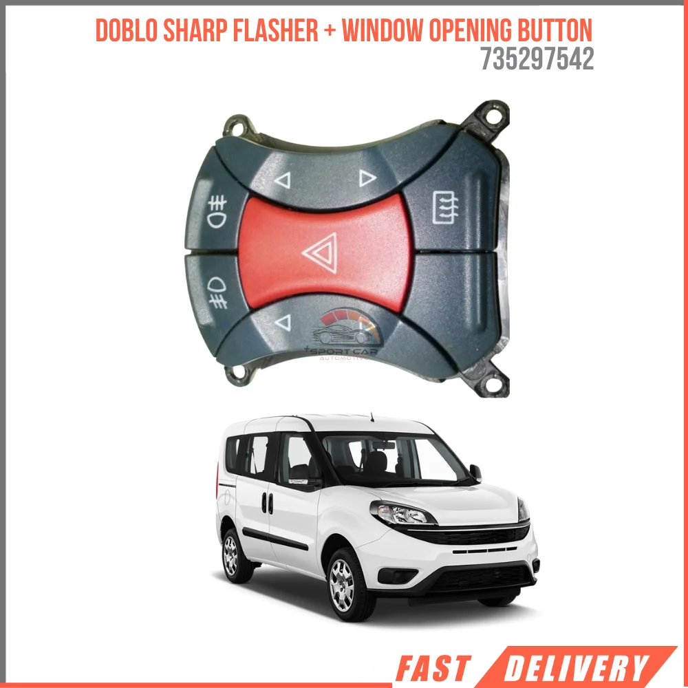 

FOR DOBLO SHARP FLASHER + WINDOW OPENING BUTTON 735297542 REASONABLE PRICE FAST SHIPPING SATISFACTION HIGH QUALITY VEHICLE PARTS